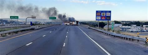 Eastbound lanes of I-70 reopen after truck fire near Golden is extinguished